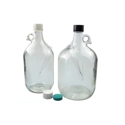 Qorpak 84oz (2500ml) Safety Coated Clear Jug with 38-439 Neck Finish Jug Only, 6/Cs GLA-00943
