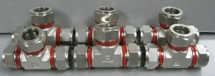 SUPERLOK, ¾" X ¾" X ¾" TEE, 316 SPU TUBE FITTING 316 SS 