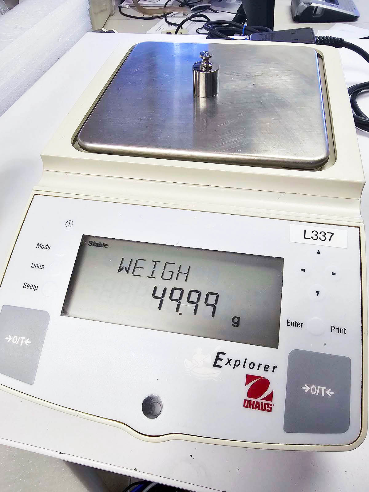 Ohaus E16120 High capacity scale (610g x 0.01g) with internal calibration (Pre-owned)