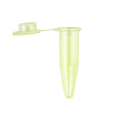 Bellco Conical Bottom Microcentrifuge Tubes w/ Caps 1.5 mL Green, 250/Case 1300-00337