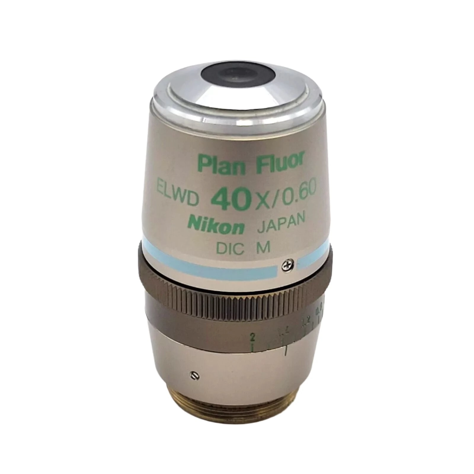 Nikon Microscope Objective Plan Fluor ELWD 40x Ph2 with Correction Collar