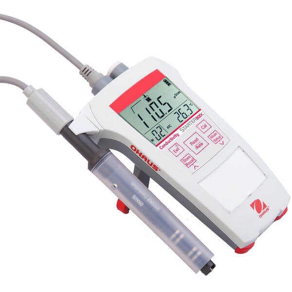 Portable conductivity meter with probe | Ohaus ST300C (NEW)