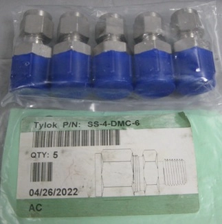 TYLOK PMI PC-3/8" X &frac14;", NO: SS-4-DMC-6 TUBE X MNPT  