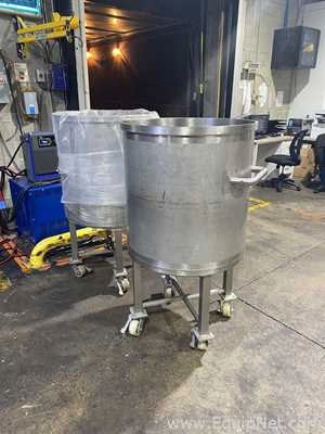 Lot of 2 Stainless Steel Holding Tanks