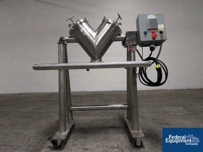 3 Cu Ft Keith Machinery Twin Shell Blender, S/S