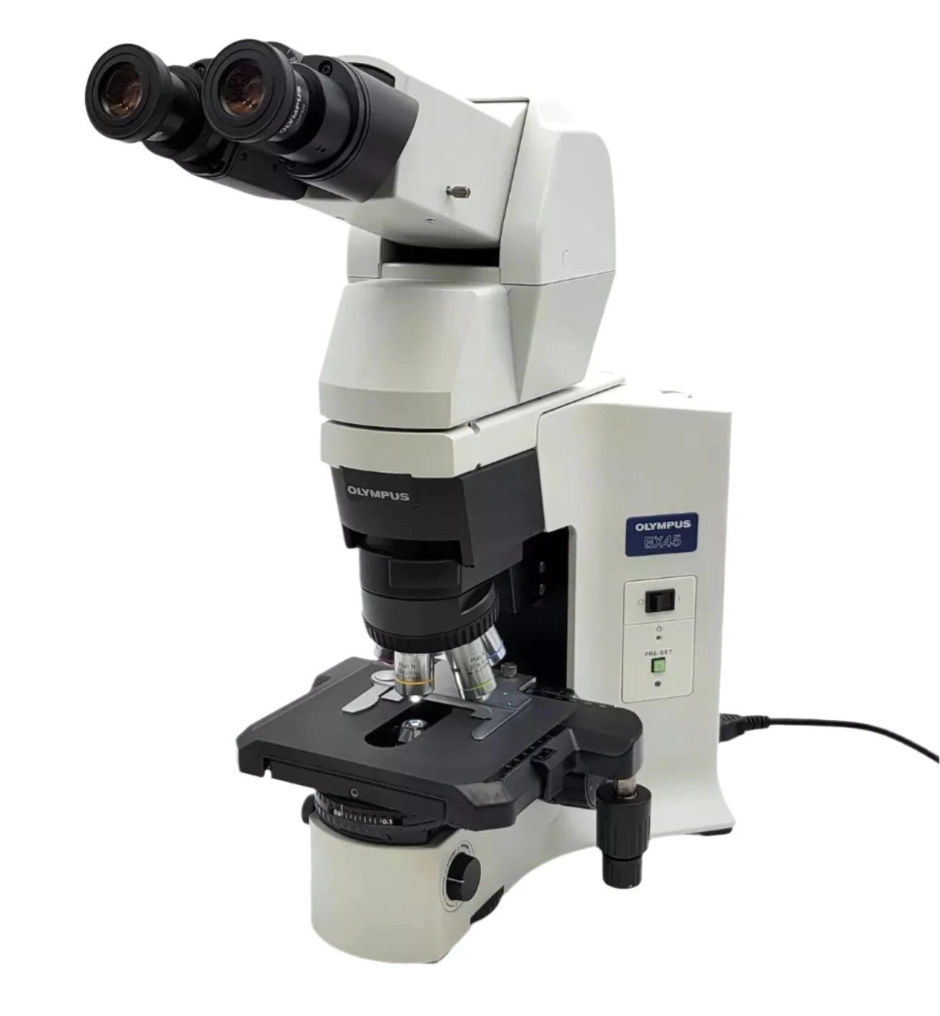 Olympus Microscope BX45 with 2x and Tilting Telescoping Head for Pathology/Mohs