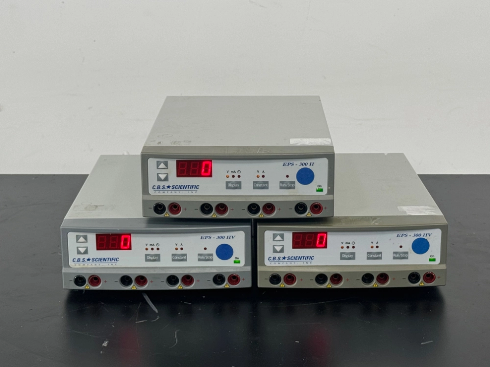 CBS Scientific EPS-300II Electrophoresis Power Supplies - Quantity 3