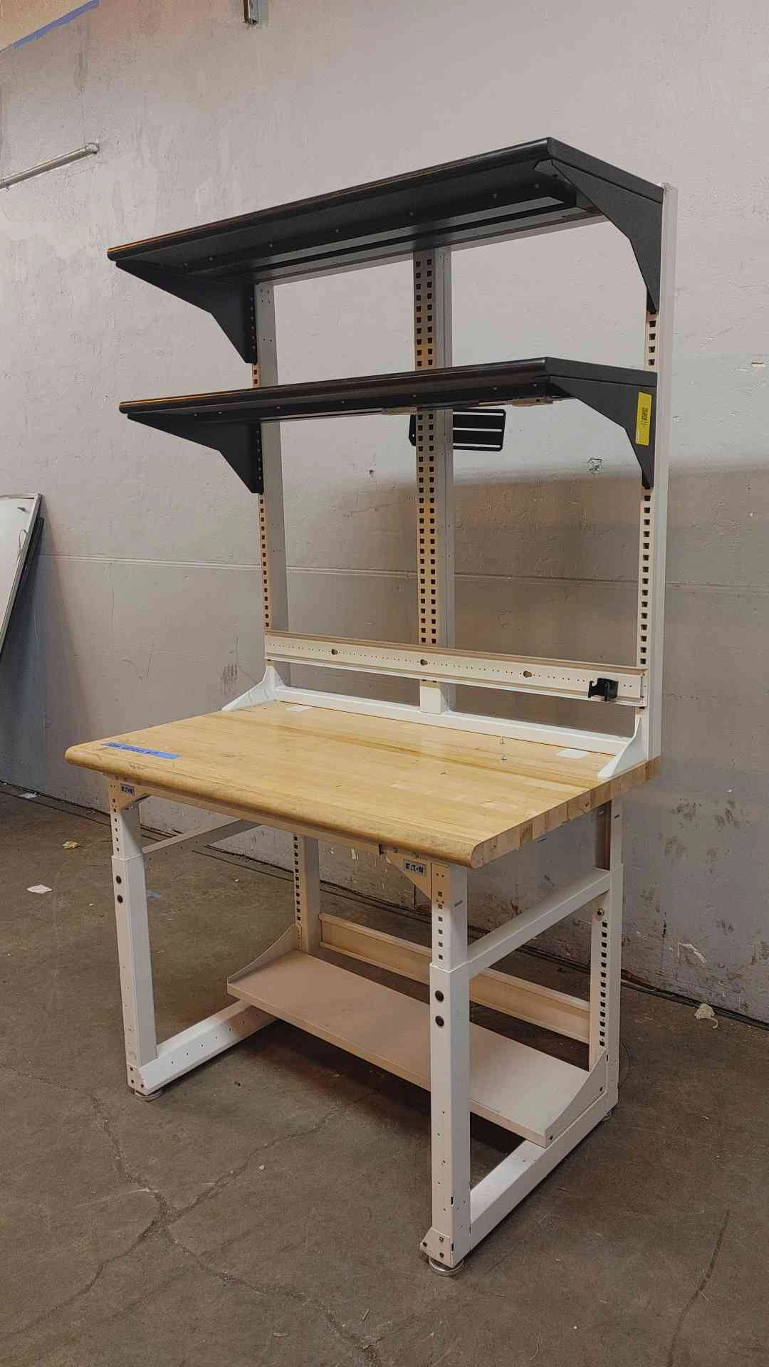 4' Standing Height Technical Desk with Reagent Shelves(103876)