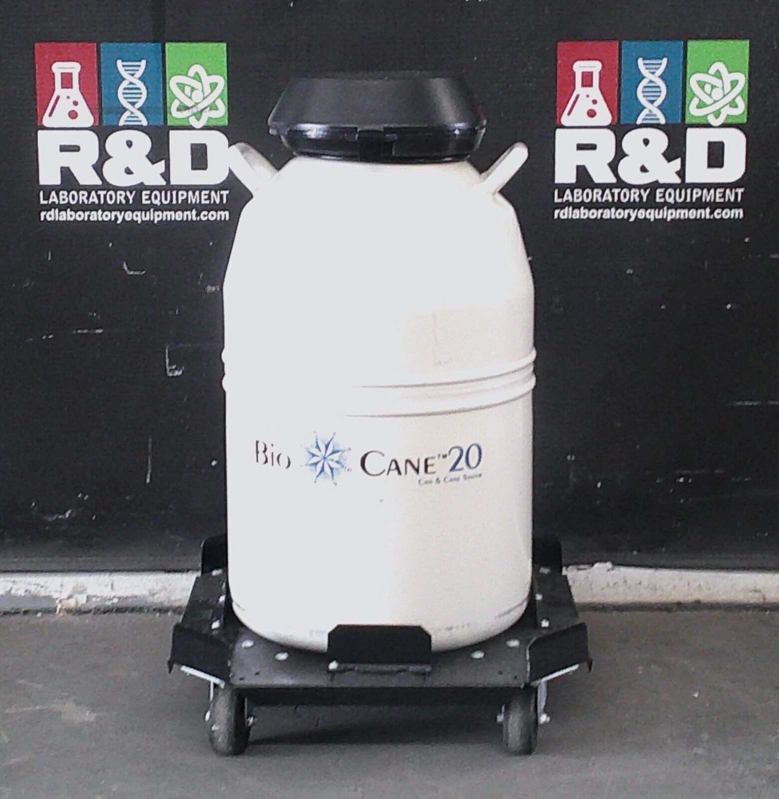 Thermolyne Bio-Cane 20 LN2 Liquid Nitrogen Dewar Storage Tank 20L w/ Dolly