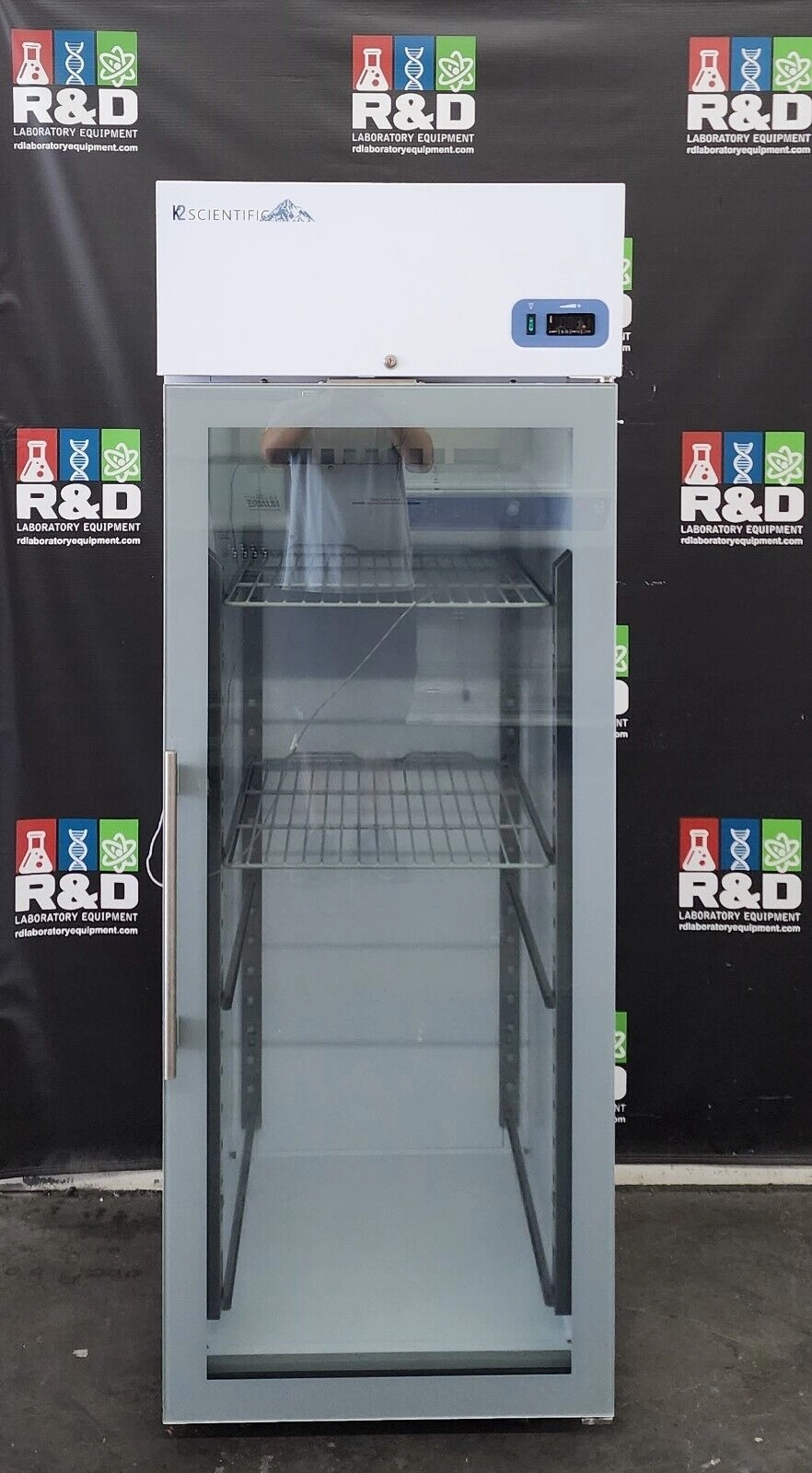 K2 Scientific K225GDR +4&deg;C Commercial Refrigerator 25Cf 120v FULLY TESTED