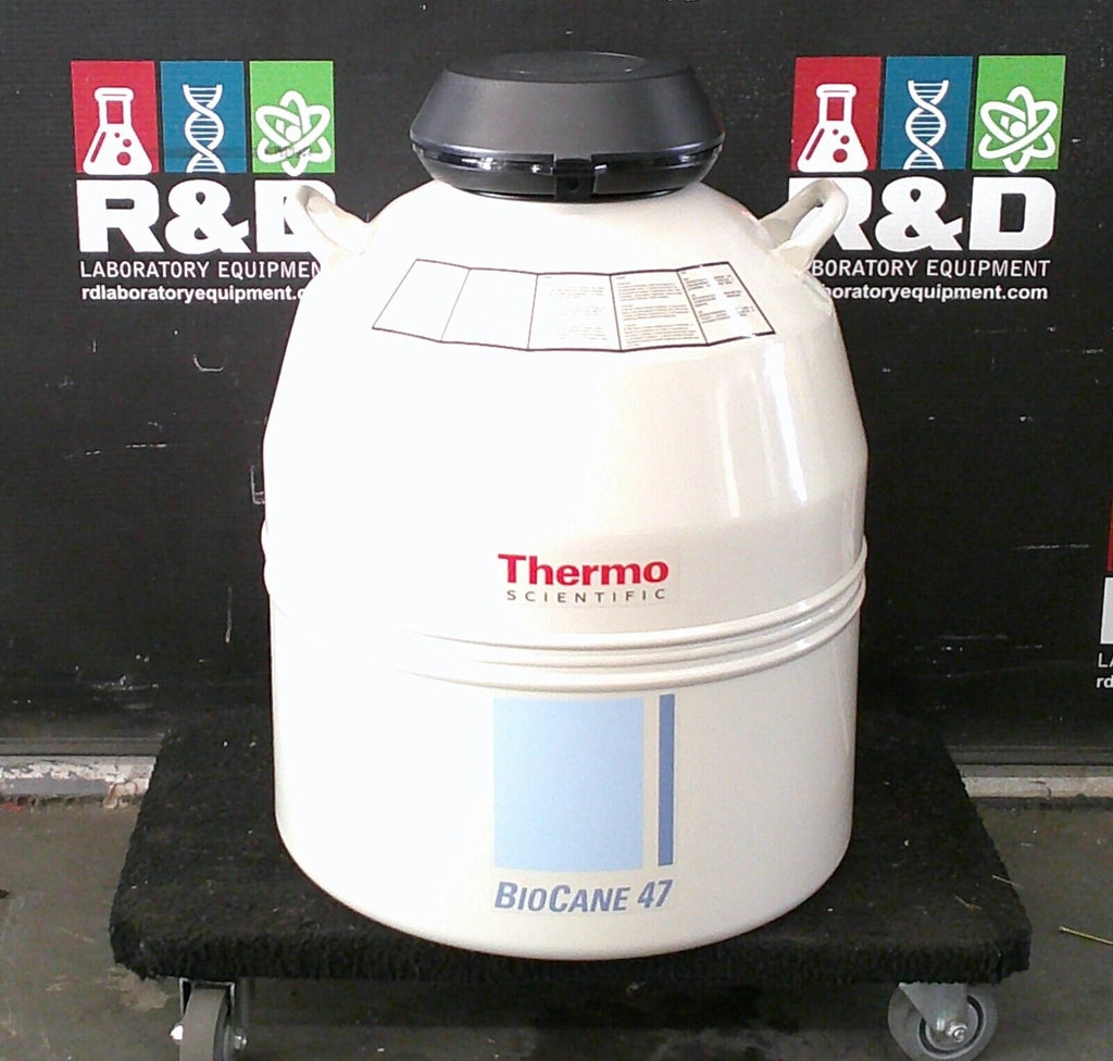 Thermo Scientific BioCane 47 LN2 Liquid Nitrogen Dewar Storage Tank 47L w/Racks