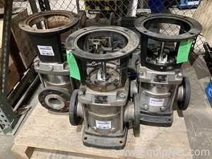 Lot 86 Listing# 960467 Lot Of Three REBUILT Grundfos Pumps Less Motors Type CRN45-1A-F-G-E-H00E Model B98439945P11511