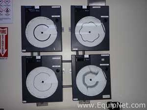 Lot of 4 Honeywell Truline Radial Chart Recorder