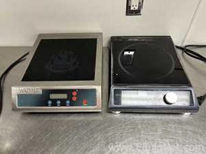 Lot 8 Listing# 960430 Lot of Two Hot Plates - One Waring WIH400 and One Spring SM 181C T