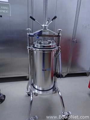 Millipore Quick Scale Stainless Steel Chromatography Column on Wheels