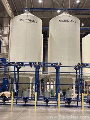 Lot 118 Listing# 960814 Lot Of Two Meridian 3000 Cu. Ft. Grain Silos On Weigh Cells