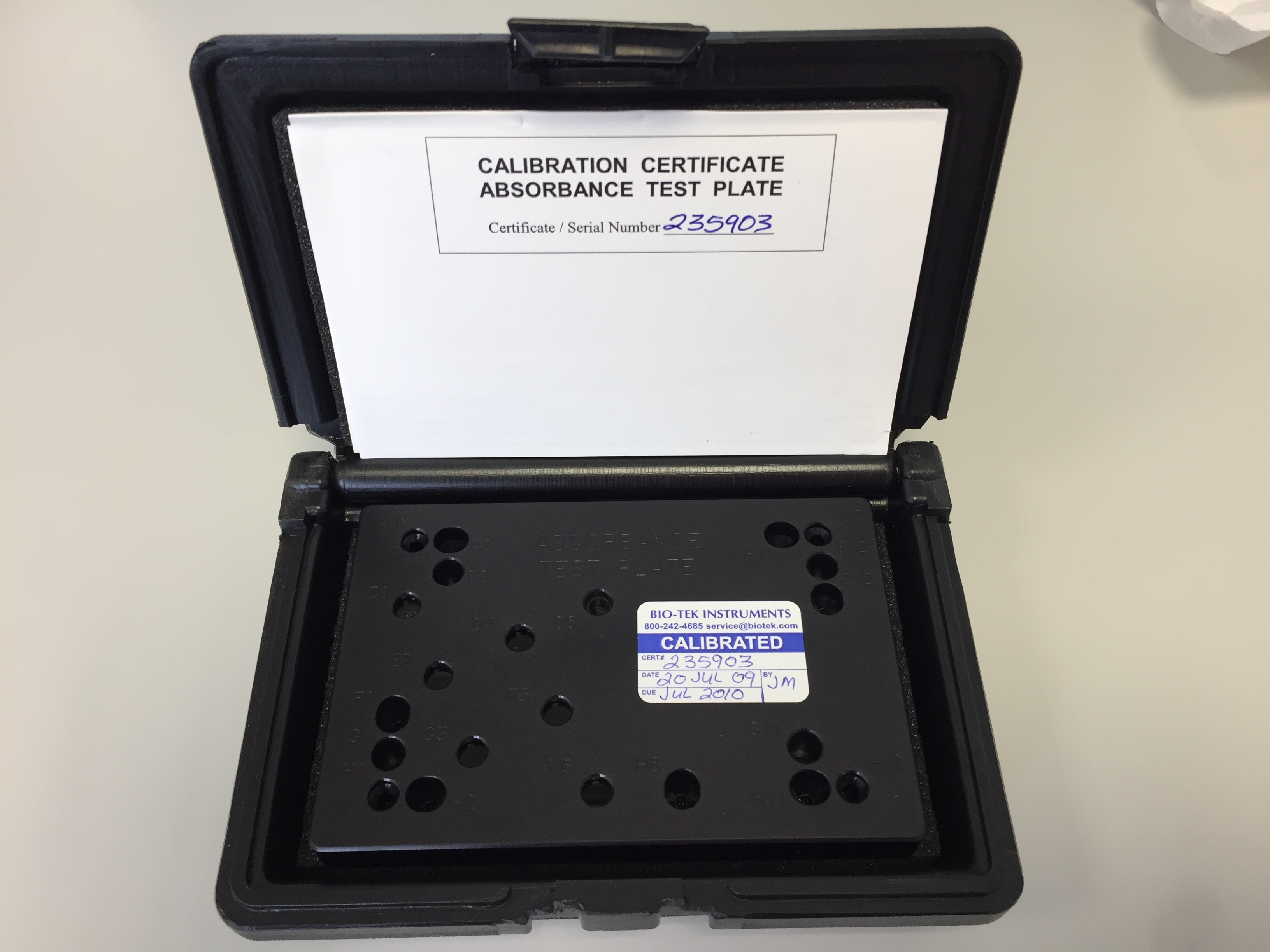 Biotek Universal Test calibration Plate 9000543 