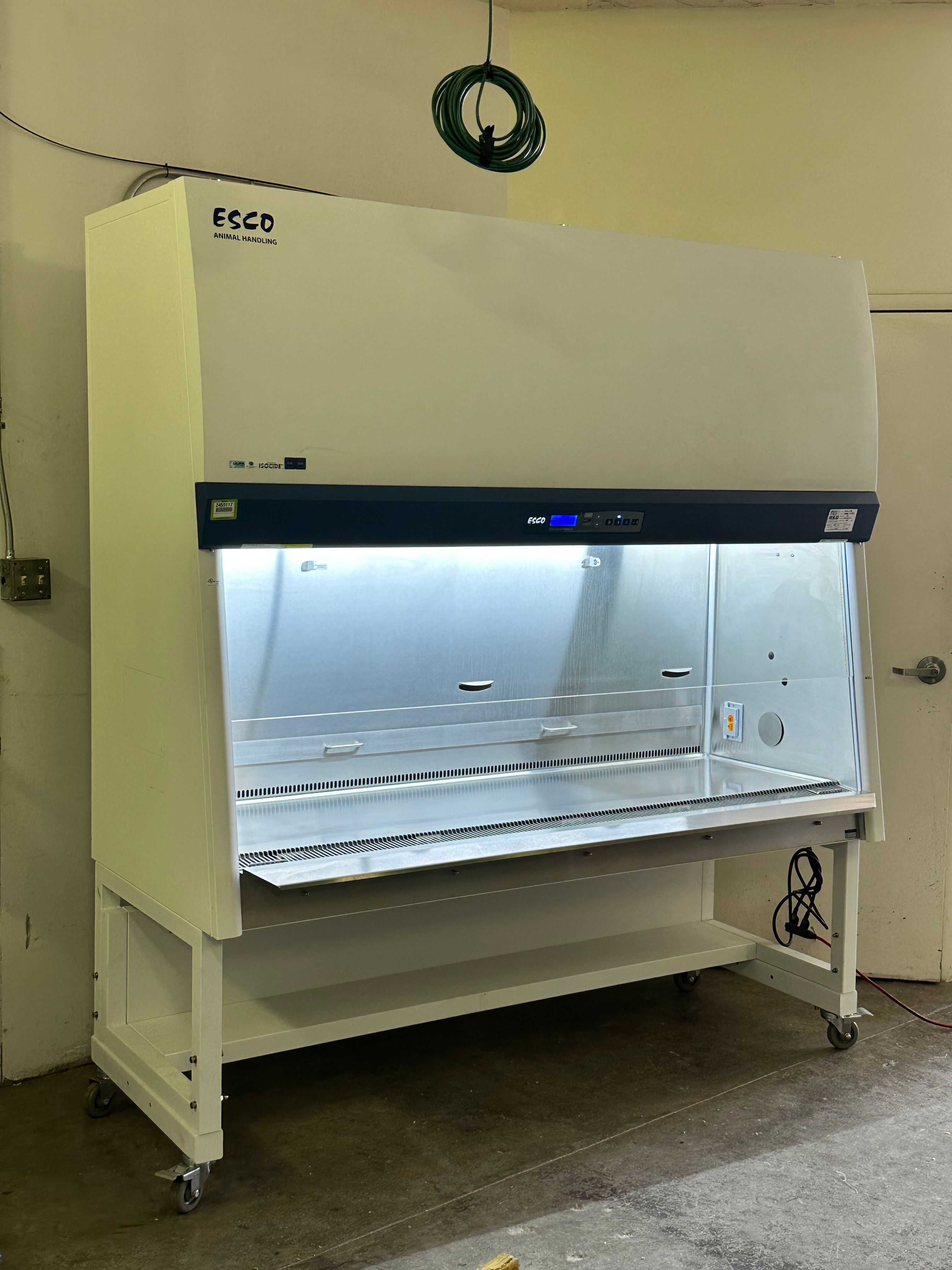 2022 6FT ESCO VA2-6A9 CLASS II/A2 Biosafety Cabinet BSC on Rolling Stand #41290