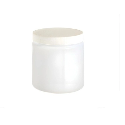 Qorpak 32oz (950ml) Natural HDPE Straight Sided Round with 89-400 White PP Cap, 84/Cs PLC-03530