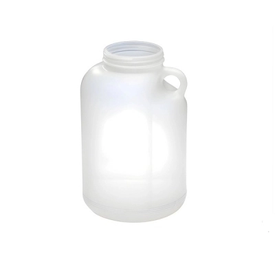 Qorpak 128oz (3,840ml) Natural HDPE Wide Mouth Handled Round Jug with 89-400 Neck, 60/Cs PLA-03274