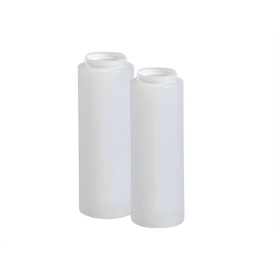 Qorpak 8oz (240ml) Natural HDPE Wide Mouth Cylinder with 38-400 White PP, 336/Cs PLC-03417