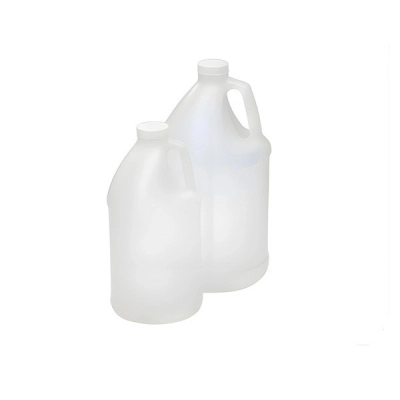 Qorpak 128oz Natural HDPE Handled Round with 38-400 White PP SturdeeSeal PE Cap, 60/Cs PLC-06986