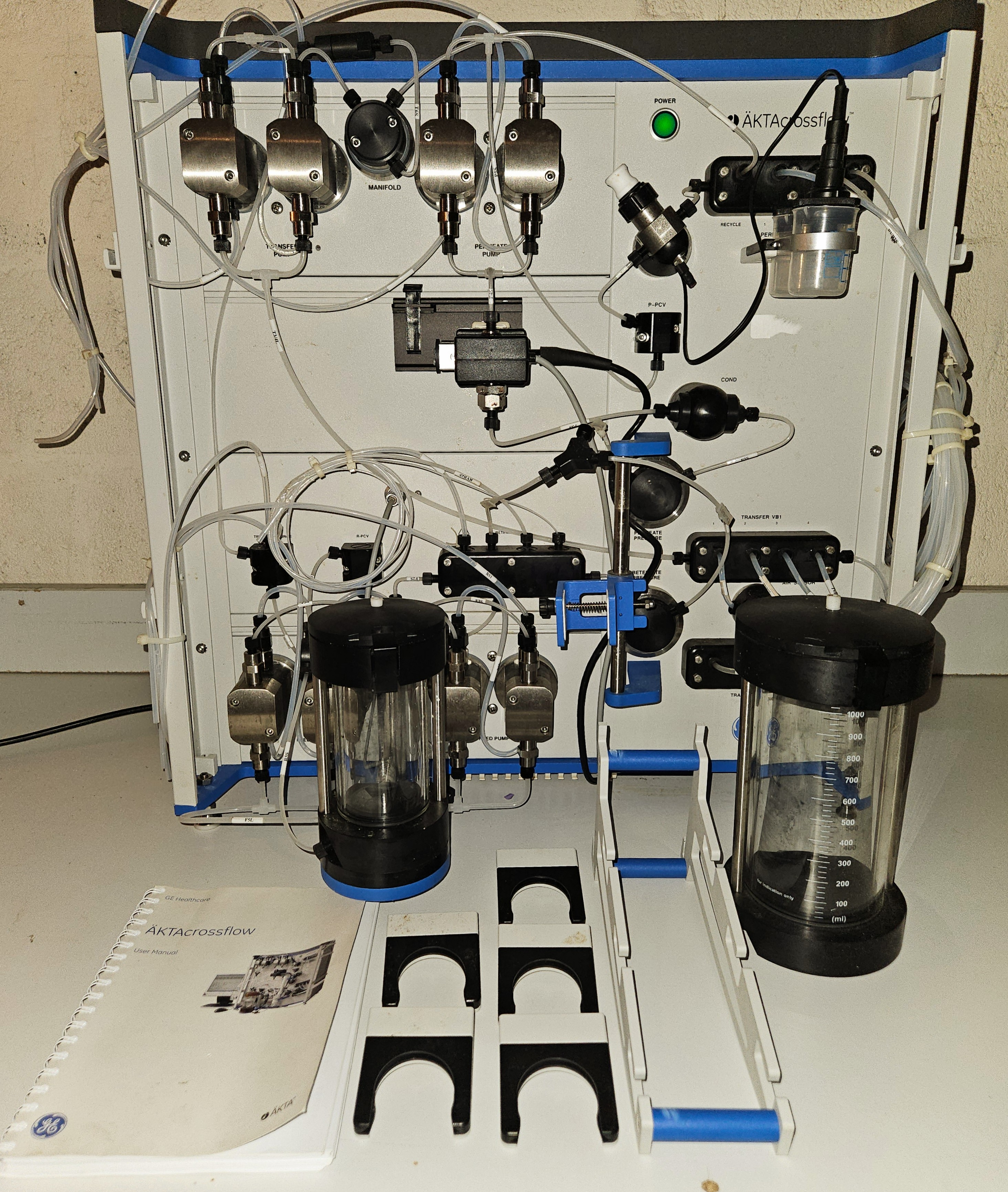 GE AKTAcrossflow tangential flow filtration system. AKTA crossflow. 