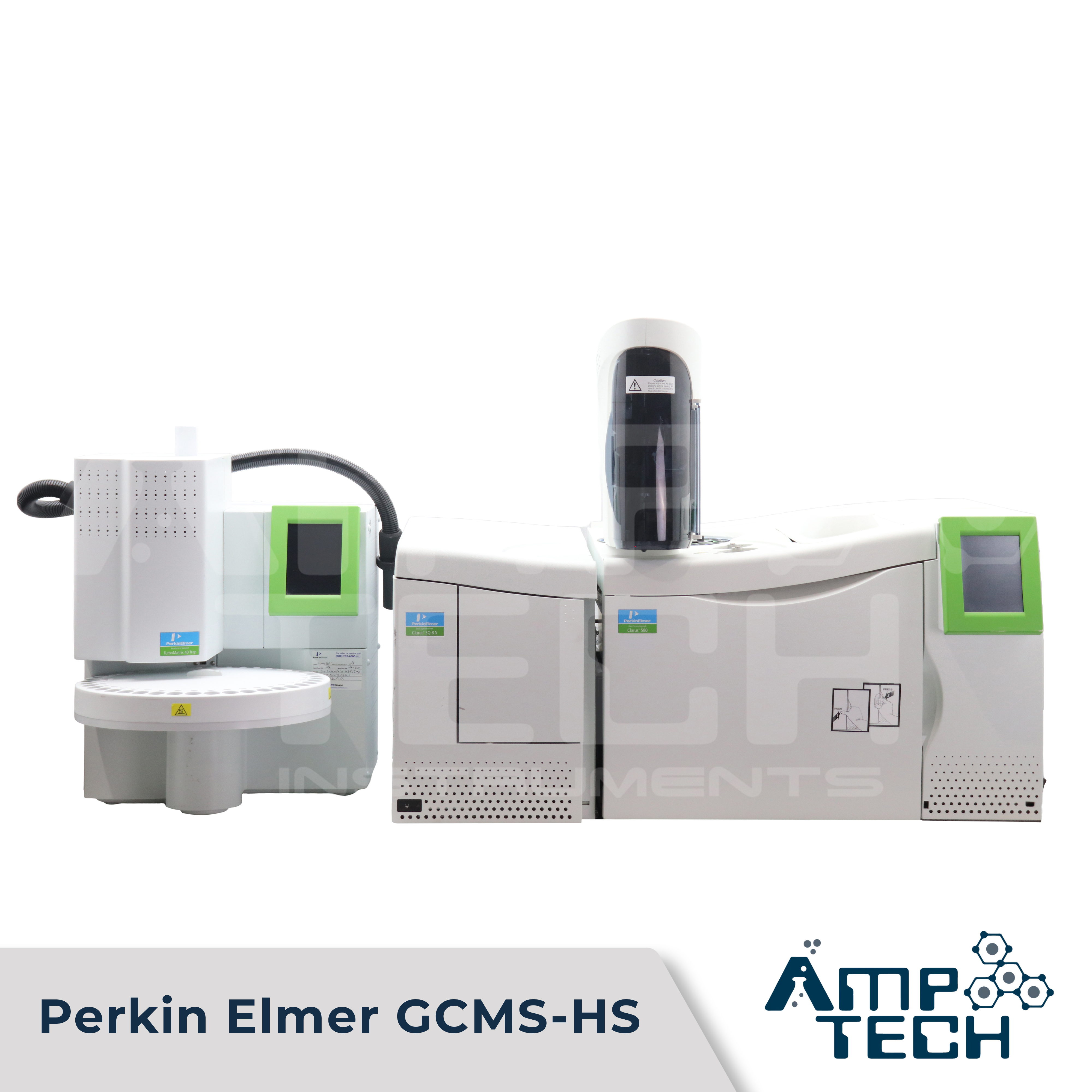 Perkin Elmer Clarus 580 GCMS with FID + Headspace TurboMatrix Trap 40 & SQ8S Mass Spec