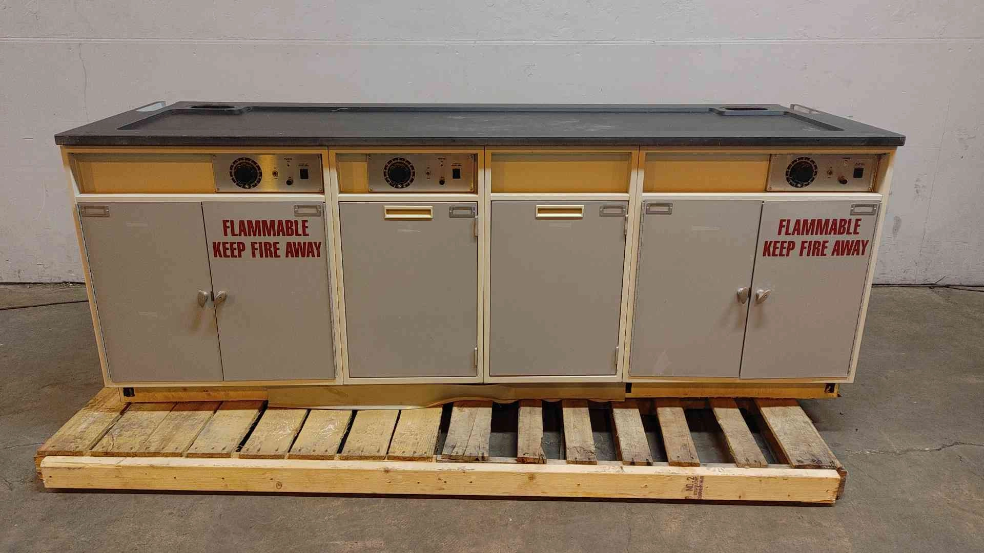 8' Fisher Hamilton Flammable Liquid Storage Cabinet W/ 3 Dials(104176)