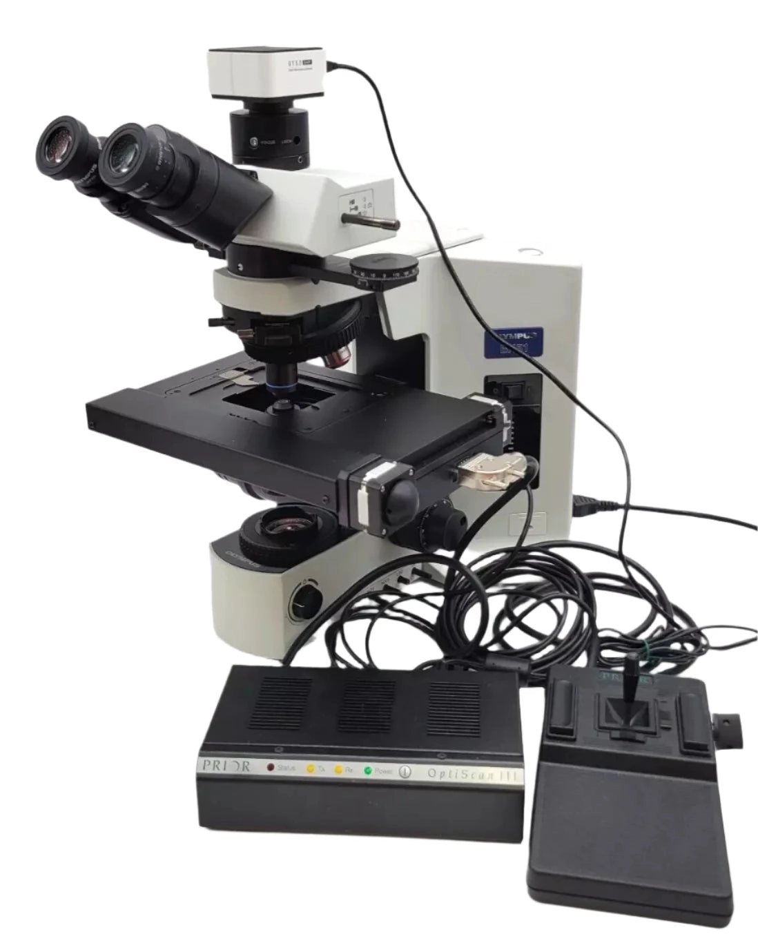 Olympus Microscope BX51 Pol Polarizing with Prior ProScan III Motorized Stage