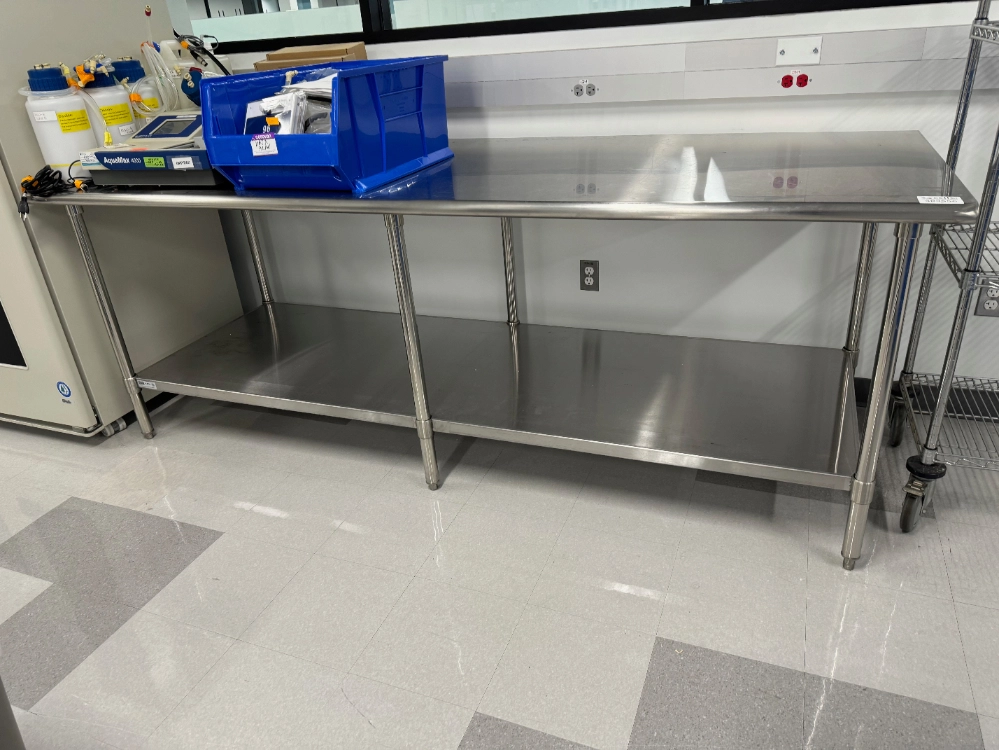 ULINE 8' Stainless Steel Table