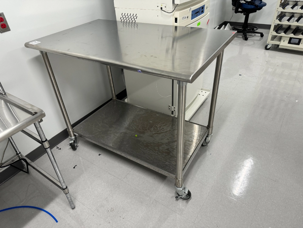 ULINE 4' Portable Stainless Steel Table