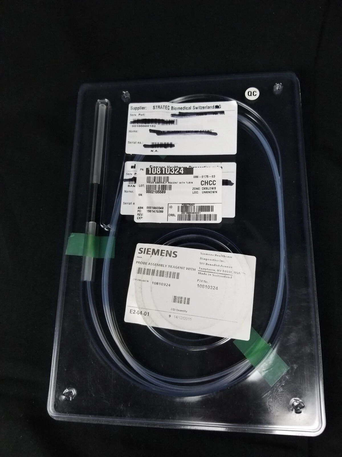 SIEMENS CENTAUR CP PROBES ASSY REAGENT WITH TUBING