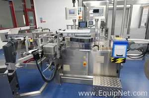 Harland Overall M C Labeller With Feed Reel, Accumulation Table And Domino Inkjet Printer