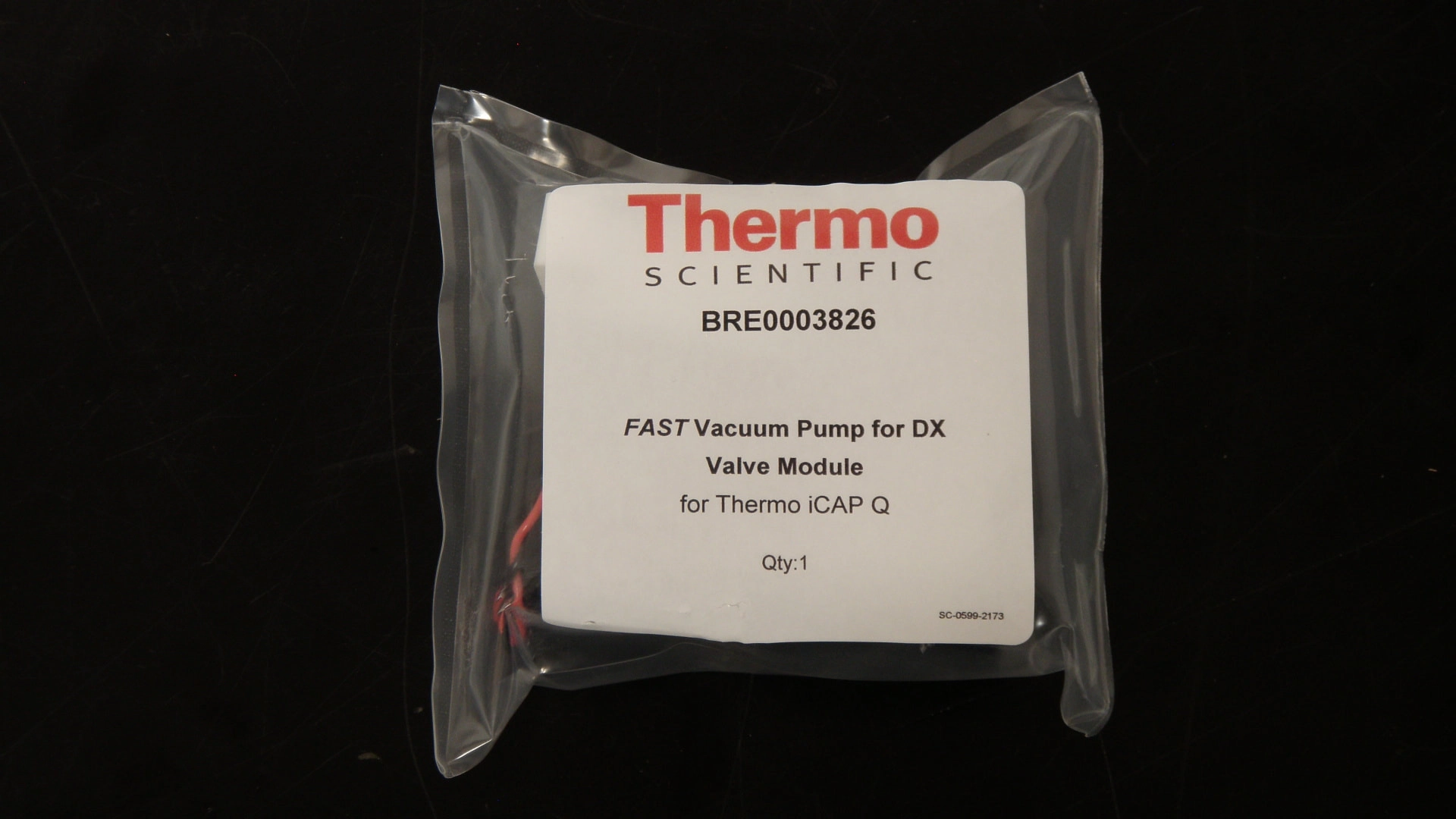 Thermo Scientific  FAST Vacuum Pump for DX Valve Module (iCAP Q), BRE0003826, Brand New!