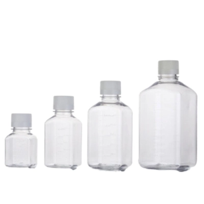 Dynalon Square Media Bottle, 125ml, PETG, Sterile, CS/96 SMB125G