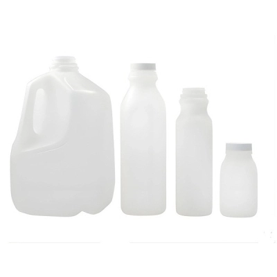 Qorpak 16oz (480ml) Natural HDPE Dairy Jug with 38-400 White Polypropylene Cap, 400/Cs PLC-10220