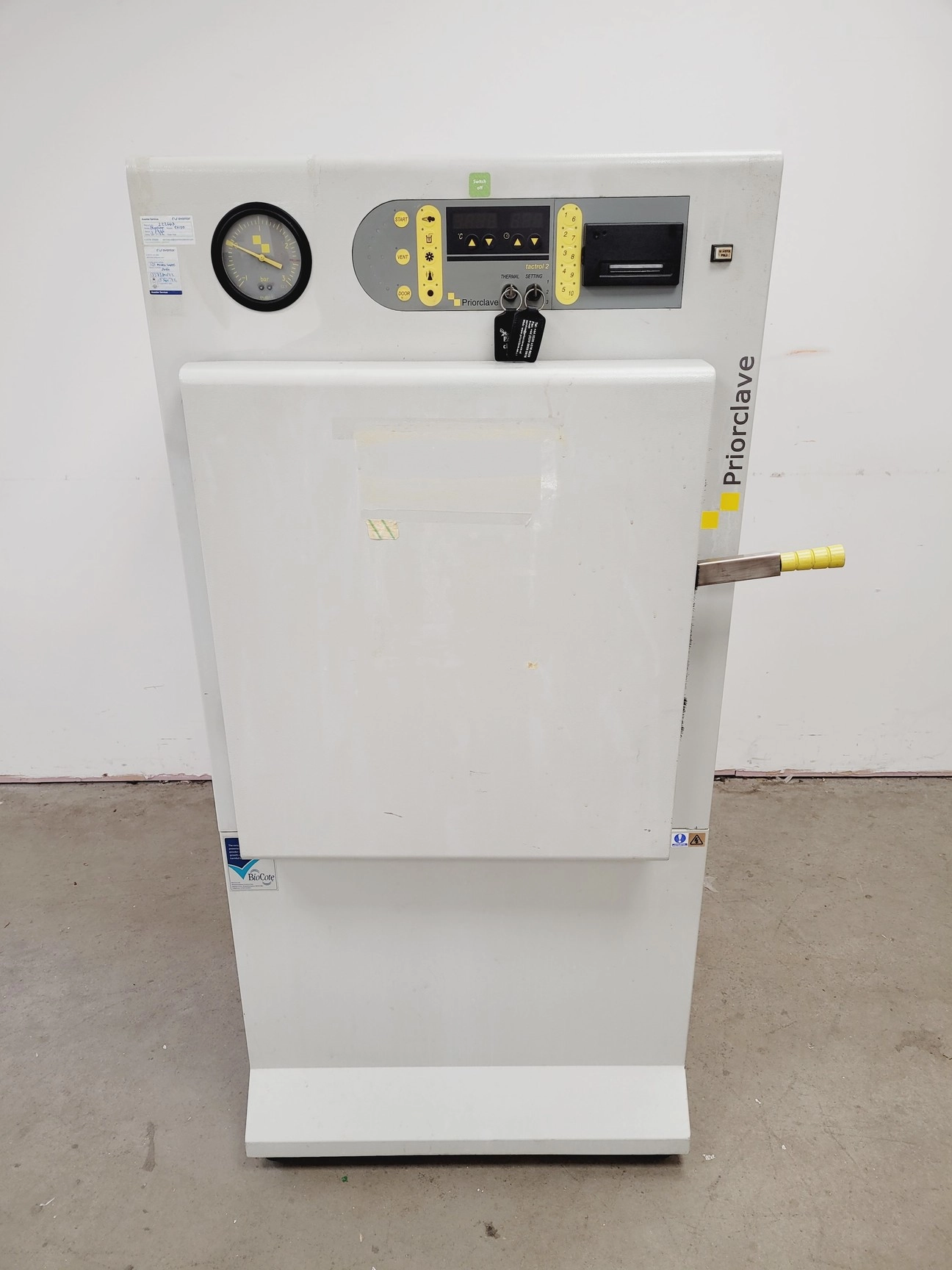 Priorclave Tactrol 2 Autoclave  Type - PS/QCS/EH150 Lab