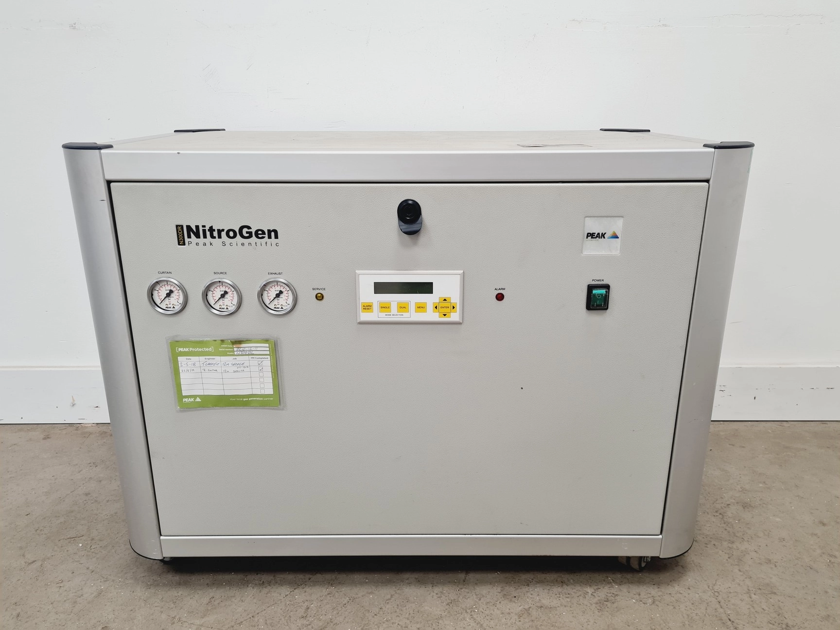 Peak Scientific Nitrogen Gas Generator N300DR Lab