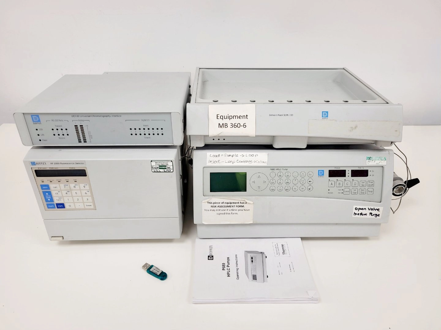 Dionex IC Ion Chromatography System - RF2000, P680, UCI-50, SOR-100 Lab