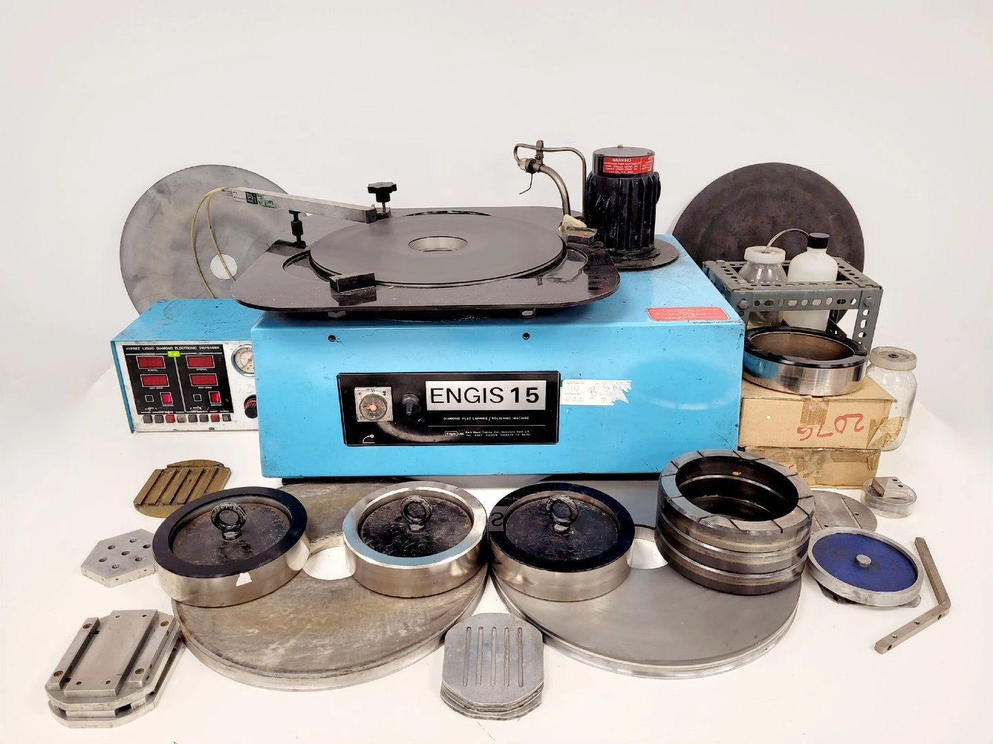 Engis 15 Precision Lapping Machine with Hyprez Dispenser &amp; Accessories