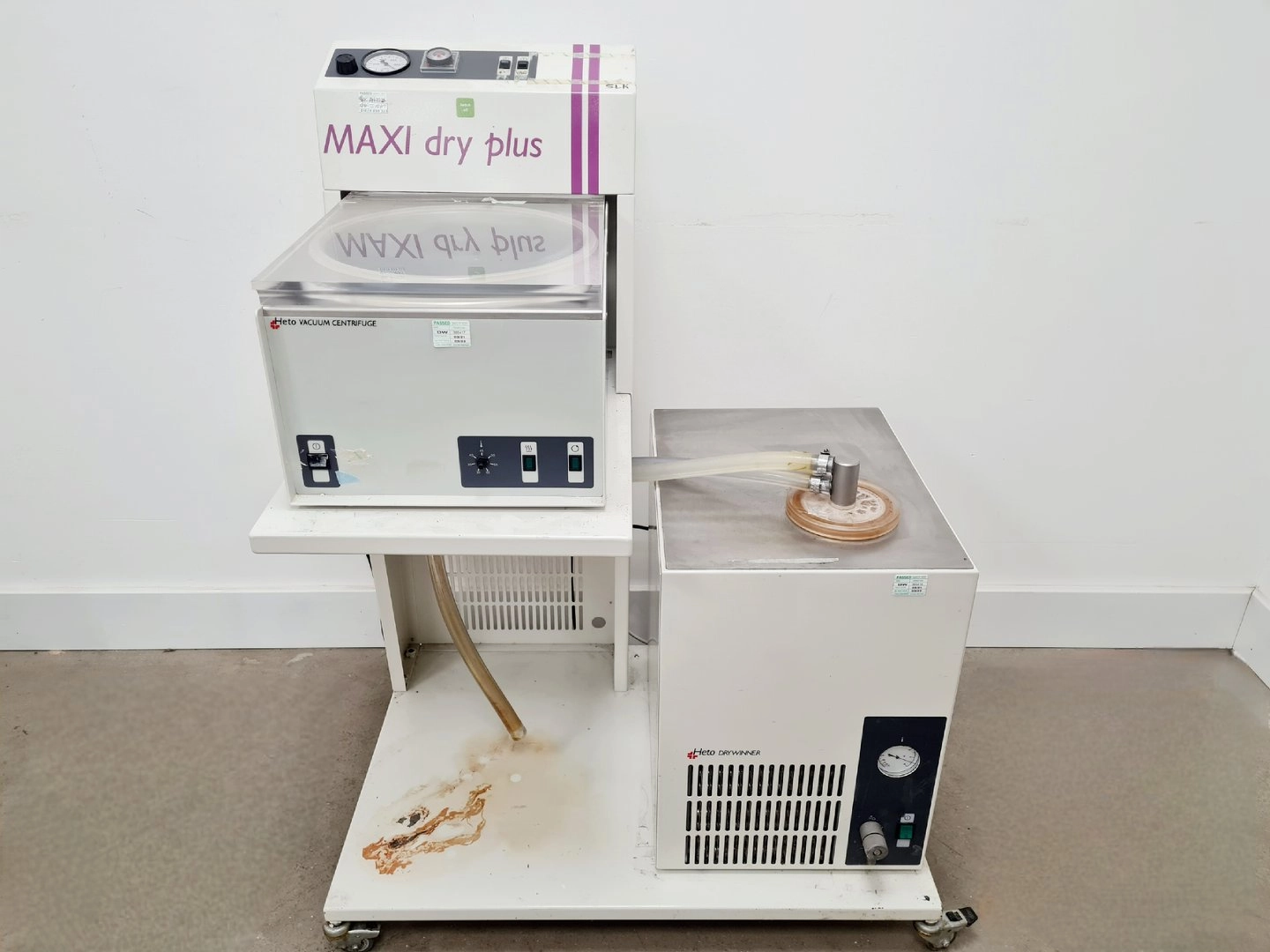 Heto Maxi Dry Plus System With Vacuum Centrifuge + Drywinner Freeze Dryer