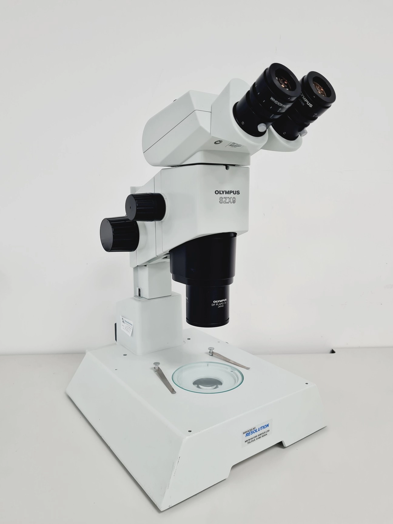 Olympus Stereo Microscope SZX9 with Binocular Head and Transmitted Light Stand