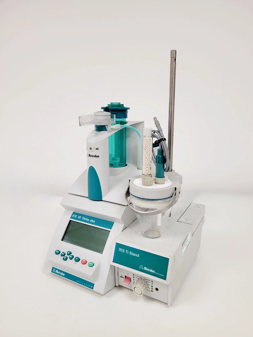 Metrohm 870 KF Titrino Plus with 703 Ti Stand 1.703.0010 Titration System Lab