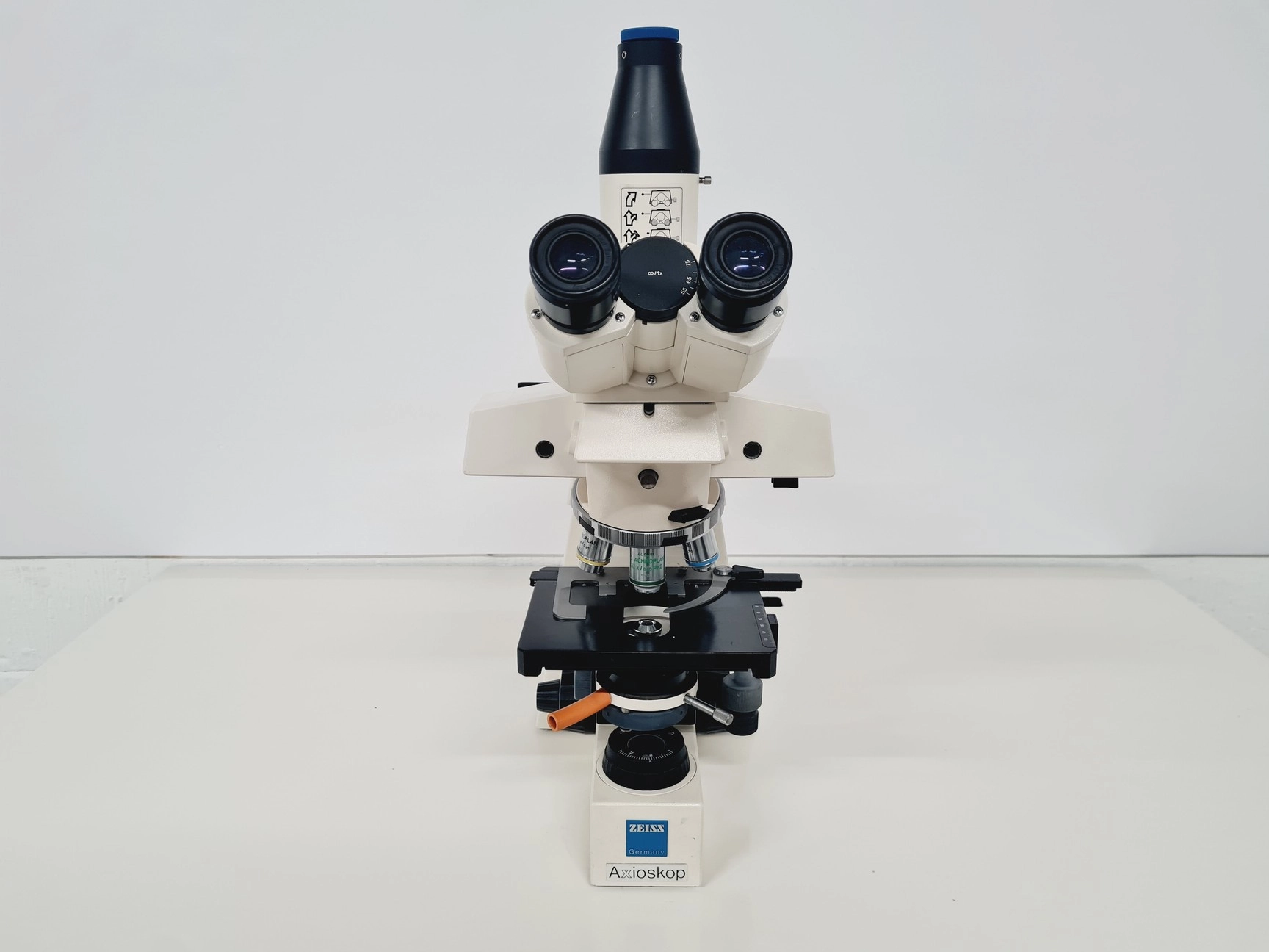 Zeiss Axioskop FS Fluorescence Microscope w/ 5 x Objectives Achropl, Epiplan Lab