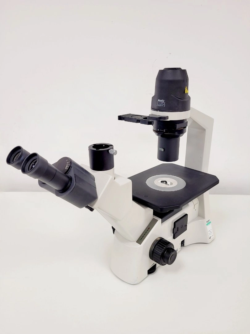 Motic AE21 Series Trinocular Inverted Microscope with 4x Objectives