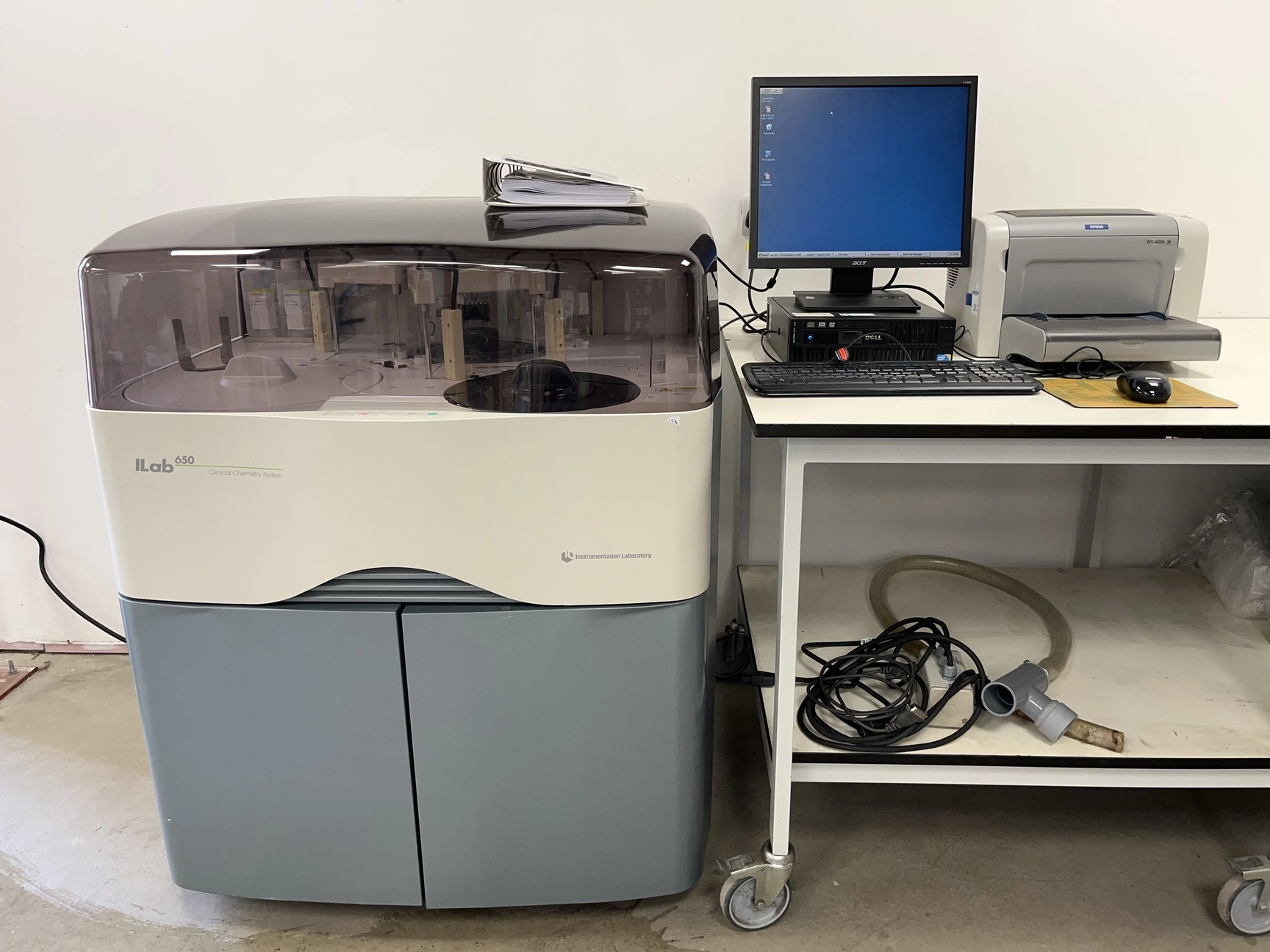 ILab 650 Clinical Chemistry System Automatic Biochemistry w/ PC &amp; Software Lab