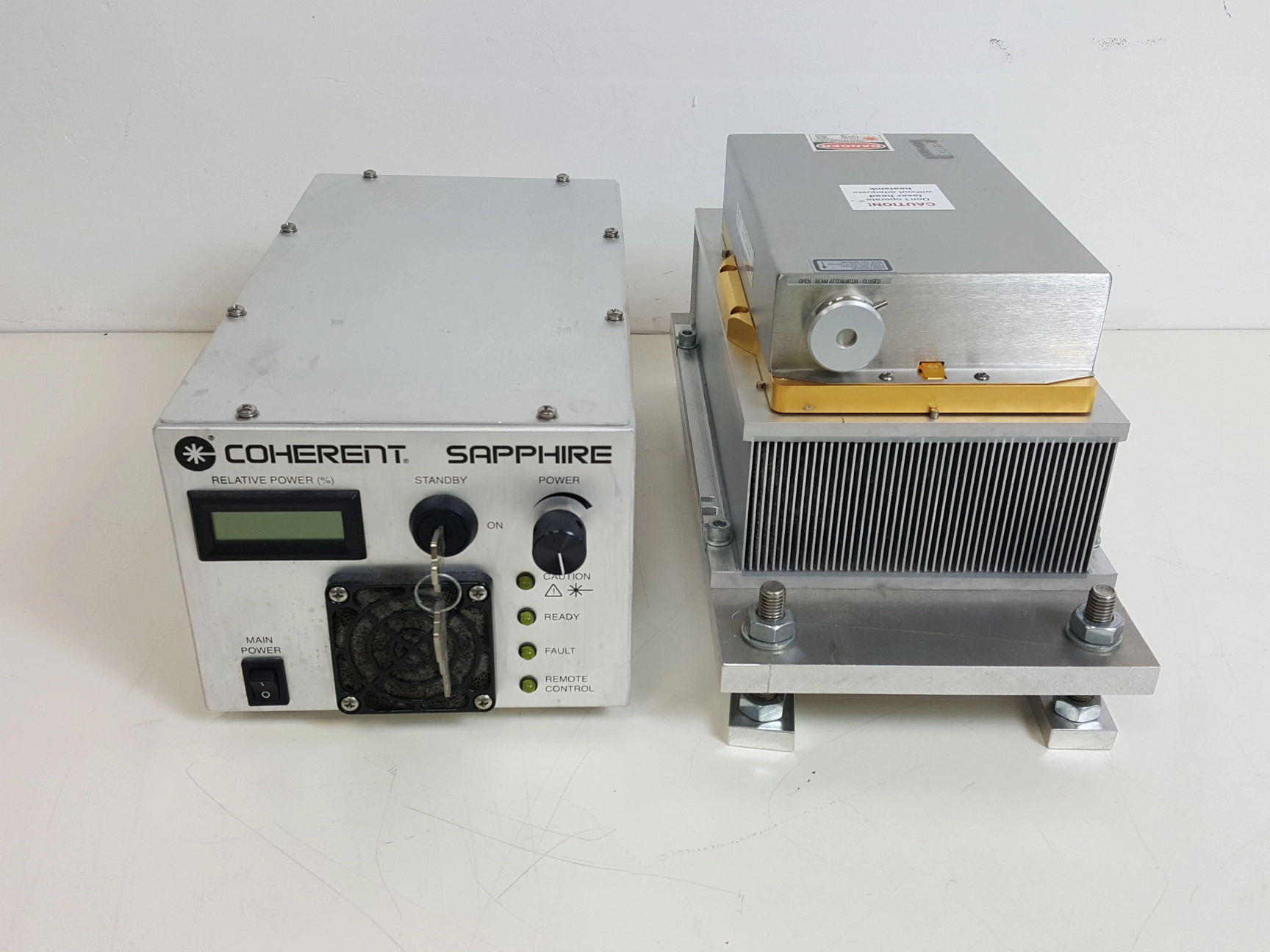 Coherent Sapphire Laser 488-200 CDRH with CDRH HP Controller Lab