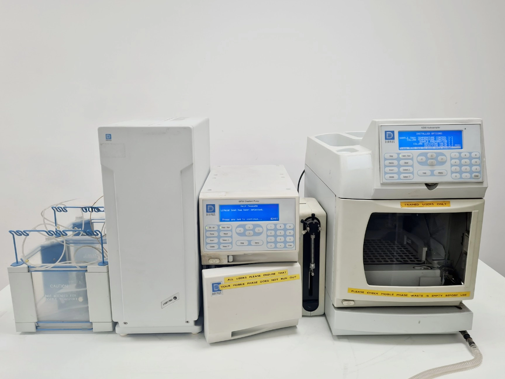 DIONEX HPLC System, GP50, AS50, UVD 17OUD Lab