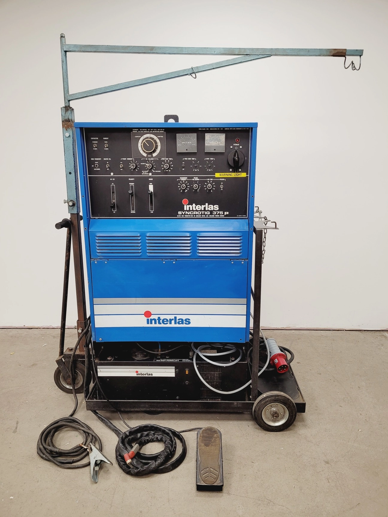 Interlas Syncrotig 375 AC/DC Gas Tungsten-Arc/Shielded Metal Arc TIG Welder